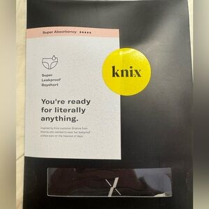 Two pairs Knix. Leakproof Boyshorts and Dream Shorts in Black